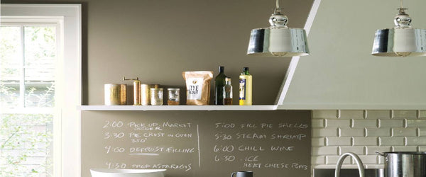 Benjamin Moore ben® chalkboard paint, accent wall, chalkboard wall at Color Bloc near Detroit, Michigan (MI)