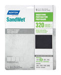 Norton SandWet 11 in. L X 9 in. W 320 Grit Aluminum Oxide Waterproof Sandpaper 5 pk