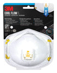 3M N95 Paint Sanding Cup Disposable Respirator Pro-Series Valved White One Size Fits All 1 pc