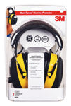 3M WorkTunes 24 dB Plastic Professional Hearing Protectors Black/Yellow 1 pk