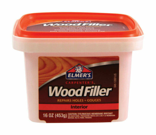 Elmer's Carpenter's Wood Filler, Interior Only, 16 Ounces