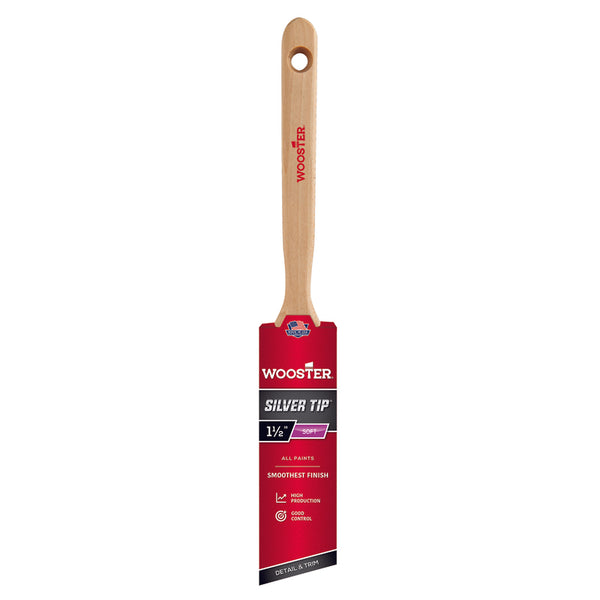 Wooster Silver Tip 1-1/2 in. W Angle Paint Brush