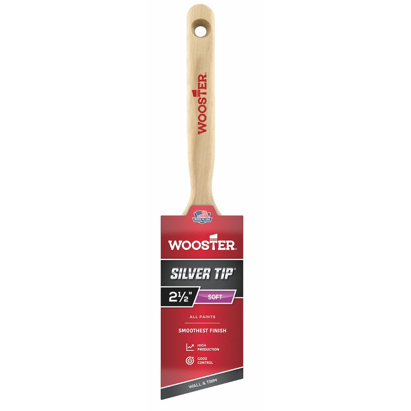 Wooster Silver Tip 2 1/2 in. W Angle Paint Brush